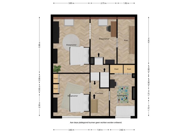 Floorplan - Dorpsplein 21, 4507 BH Schoondijke